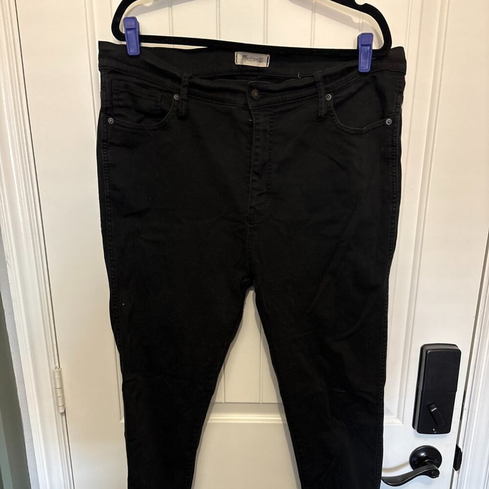 Madewell Women’s 10” High Rise Skinny Black Jeans Size 34